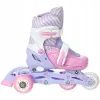 Дитячі ролики Raven Loret 3в1 LED Lila/Pink колеса розмір 27-30