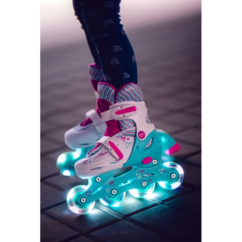 Дитячі ролики Raven Loret 3в1 Mint LED колеса розмір 27-30