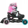 Дитячі ролики Raven Loret Glitter Black/Mint/Pink LED колеса розмір 27-30