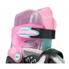 Дитячі ролики Raven Loret Glitter Black/Mint/Pink LED колеса розмір 27-30