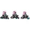 Дитячі ролики Raven Loret Glitter Black/Mint/Pink LED колеса розмір 27-30