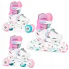 Дитячі ролики Raven Loret Glitter White/Mint/Pink LED колеса розмір 27-30