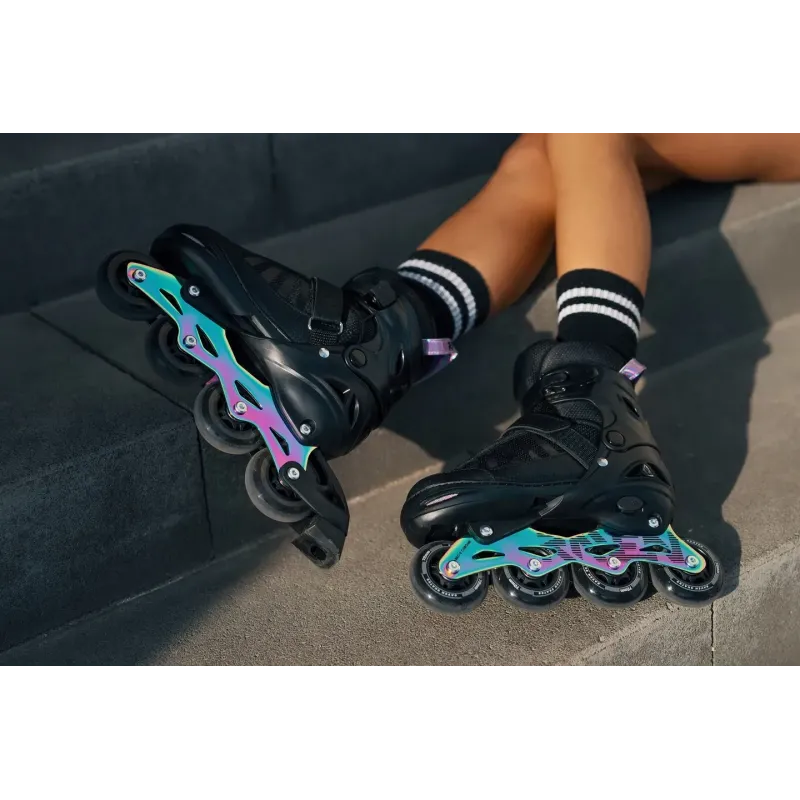 Дитячі ролики Raven Oxen Black/Neochrome розмір 34-37