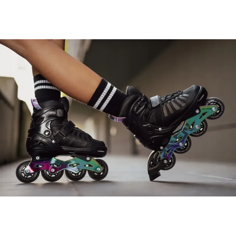 Дитячі ролики Raven Oxen Black/Neochrome розмір 34-37