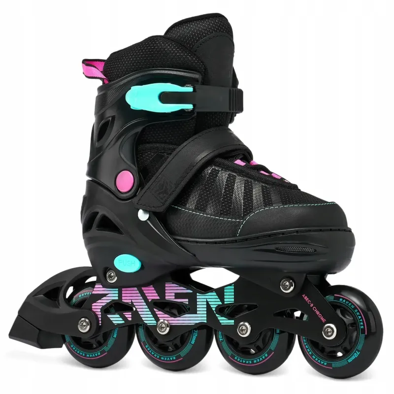 Дитячі ролики Raven Oxen Black/Pink розмір 34-37