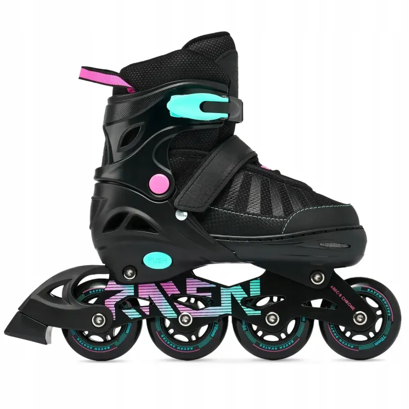 Дитячі ролики Raven Oxen Black/Pink розмір 34-37