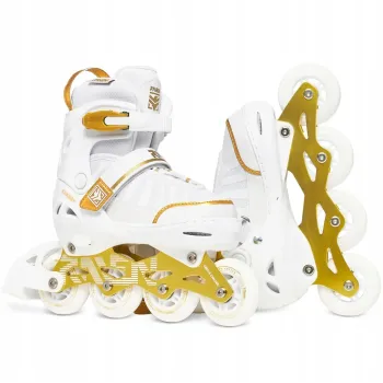 Дитячі ролики Raven Oxen White/Gold розмір 34-37