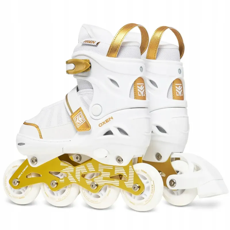 Дитячі ролики Raven Oxen White/Gold розмір 34-37
