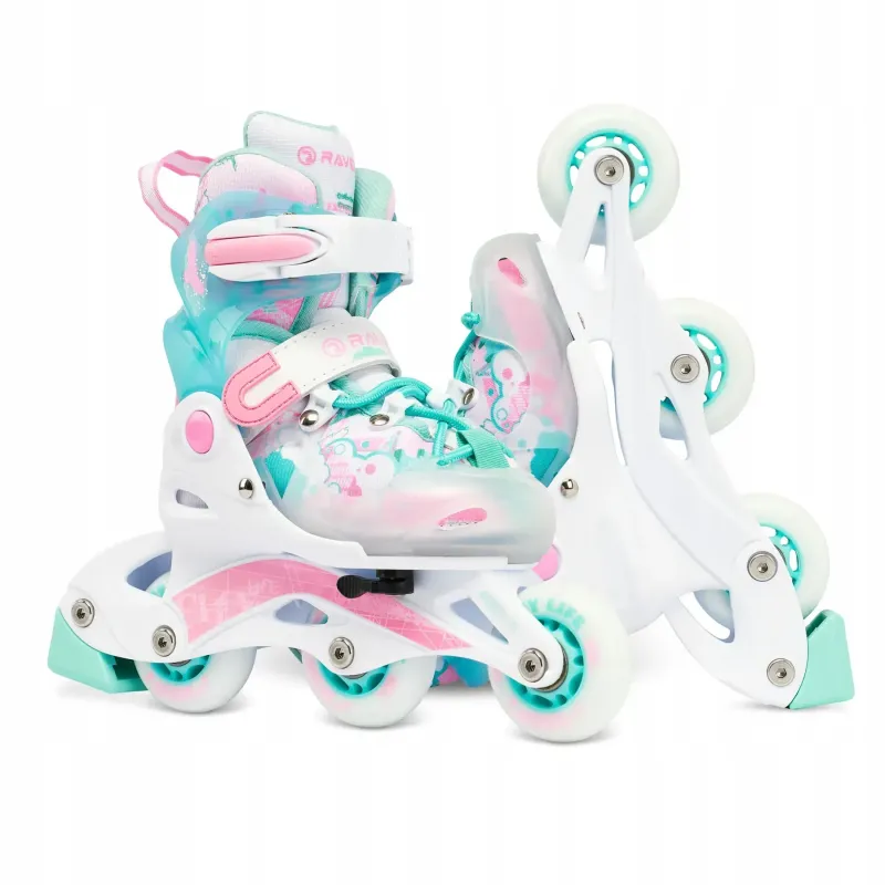 Дитячі ролики Raven Princess 3в1 Mint/Pink розмір 26-29