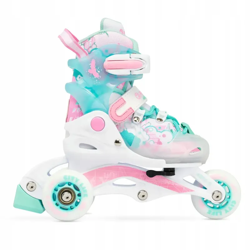 Дитячі ролики Raven Princess 3в1 Mint/Pink розмір 26-29
