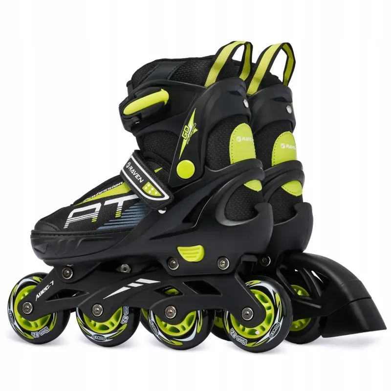 Дитячі ролики Raven Profession Black/Lime розмір 28-32