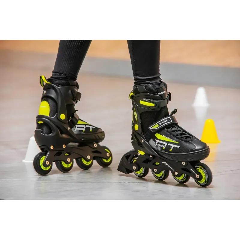 Дитячі ролики Raven Profession Black/Lime розмір 28-32
