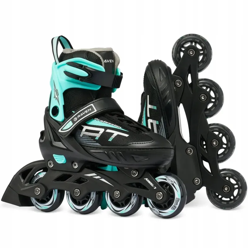 Дитячі ролики Raven Profession Black/Mint розмір 35-38