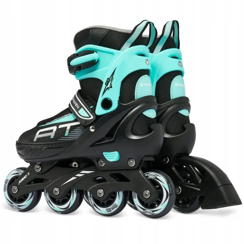 Дитячі ролики Raven Profession Black/Mint розмір 35-38