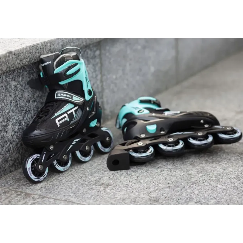 Дитячі ролики Raven Profession Black/Mint розмір 35-38