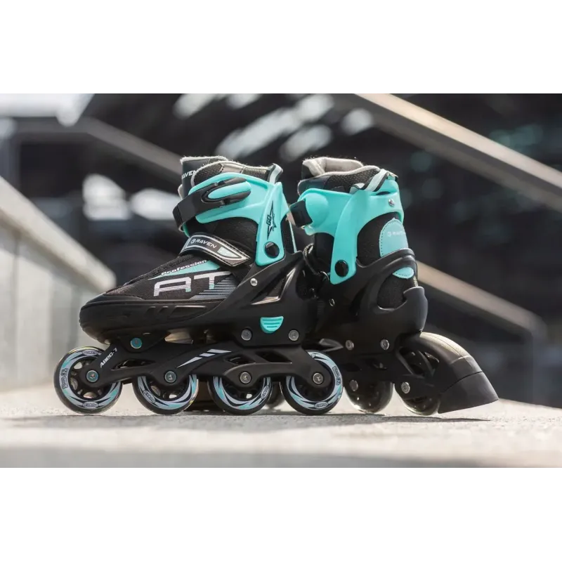 Дитячі ролики Raven Profession Black/Mint розмір 35-38