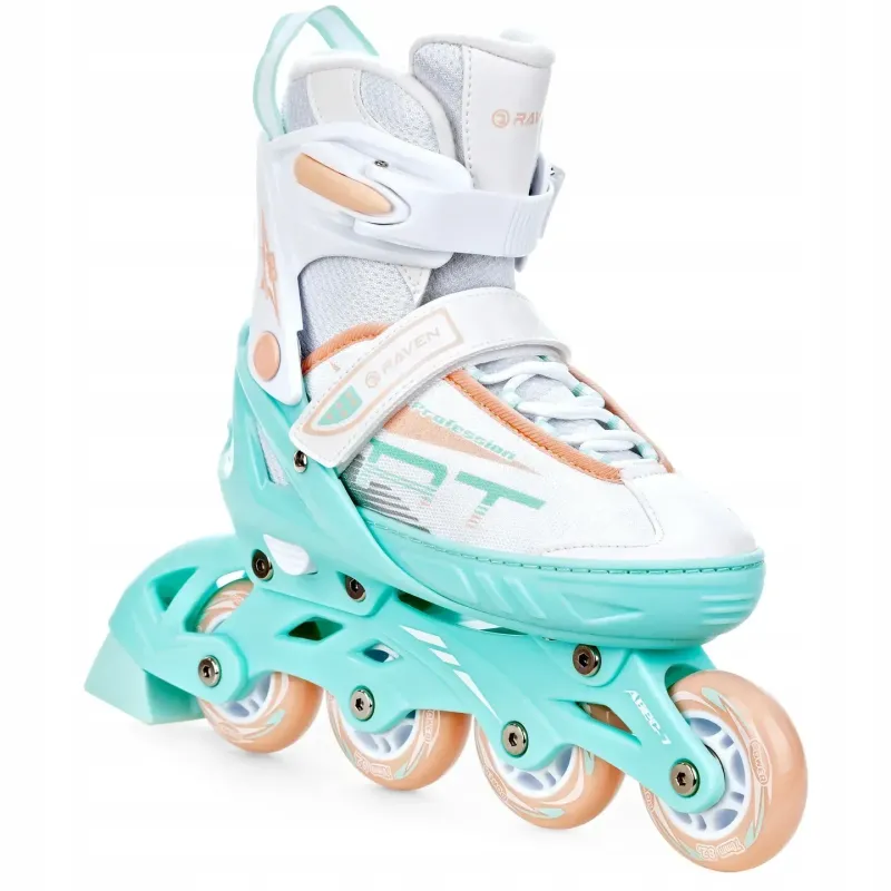 Дитячі ролики Raven Profession White/Mint/Orange розмір 28-32