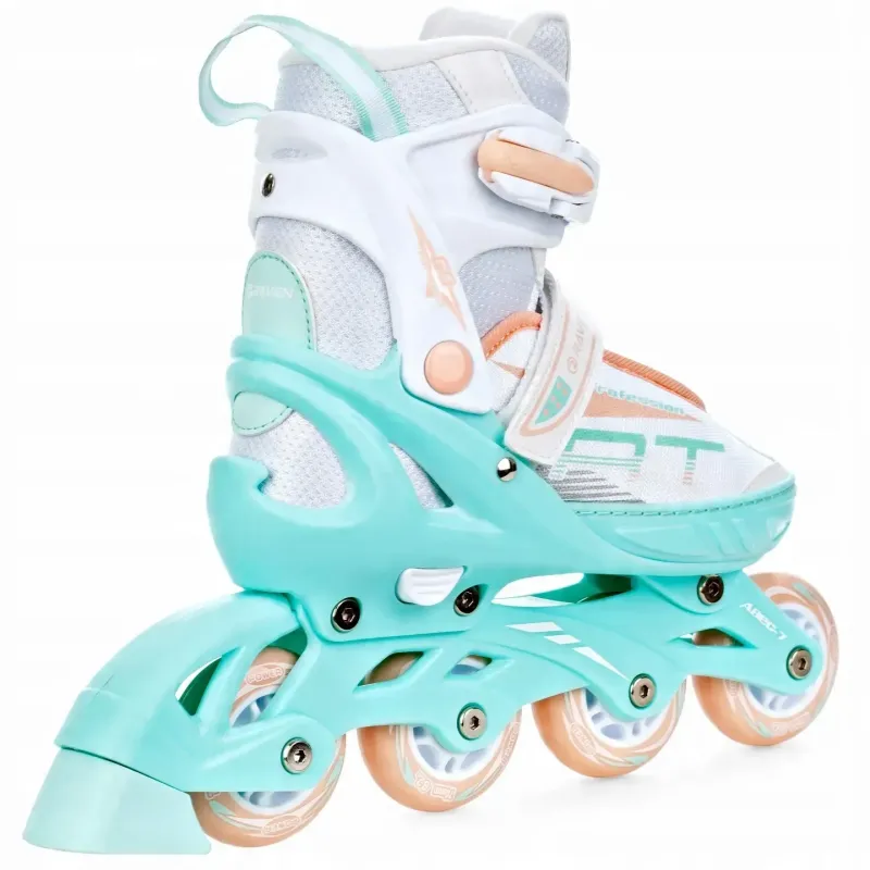 Дитячі ролики Raven Profession White/Mint/Orange розмір 28-32