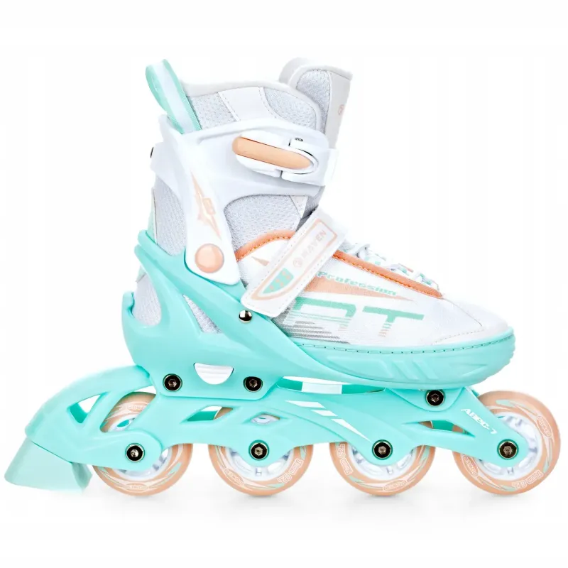 Дитячі ролики Raven Profession White/Mint/Orange розмір 28-32