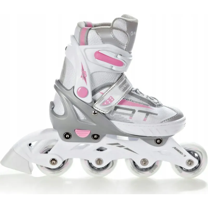 Дитячі ролики Raven Profession White/Pink розмір 31-34