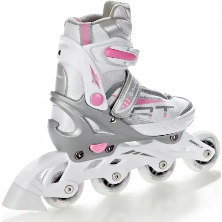 Дитячі ролики Raven Profession White/Pink розмір 31-34