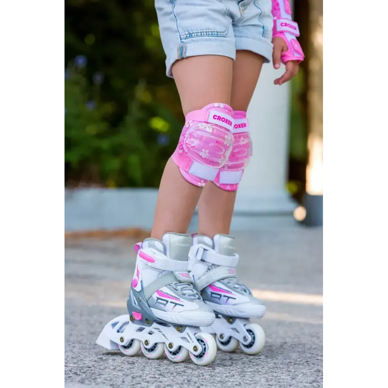 Дитячі ролики Raven Profession White/Pink розмір 31-34