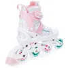 Дитячі ролики Raven Rosi White/Pink LED розмір 28-31