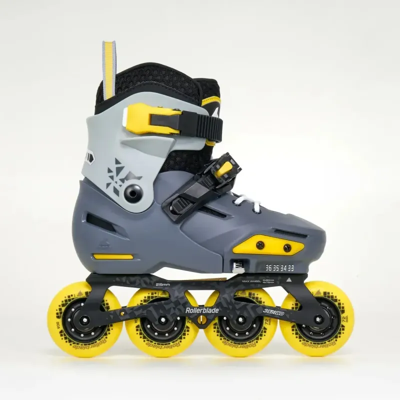Дитячі ролики Rollerblade Apex charcoal-yellow розмір 29-32