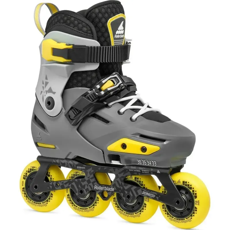 Дитячі ролики Rollerblade Apex charcoal-yellow розмір 29-32