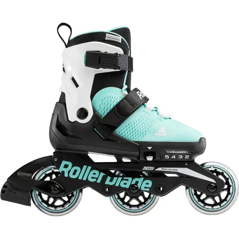 Дитячі ролики Rollerblade Microblade 3WD aqua-white розмір 28-32