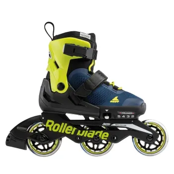 Дитячі ролики Rollerblade Microblade 3WD blue royal-lime розмір 28-32