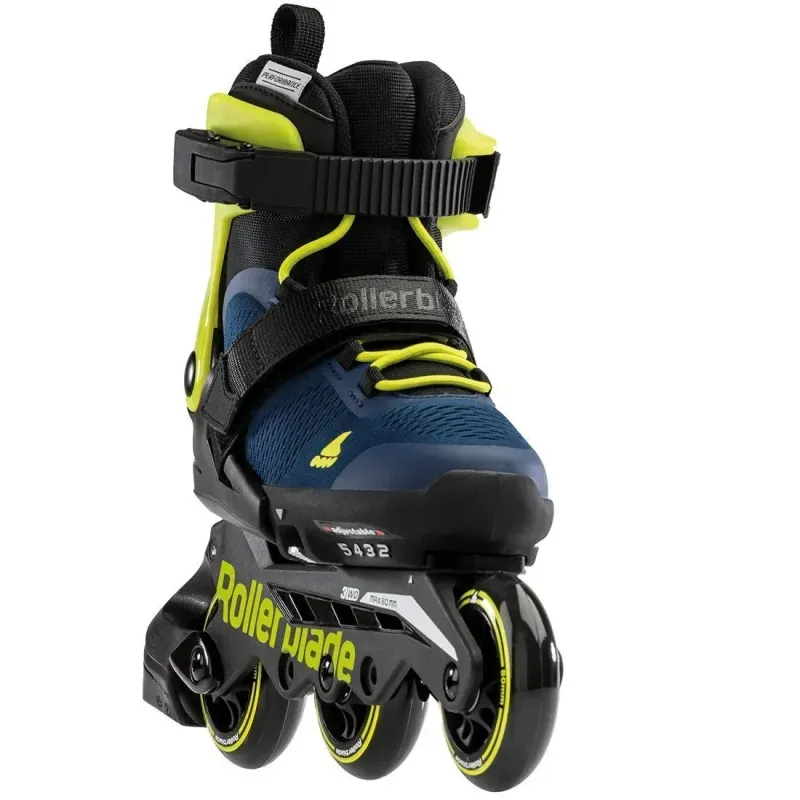 Дитячі ролики Rollerblade Microblade 3WD blue royal-lime розмір 28-32
