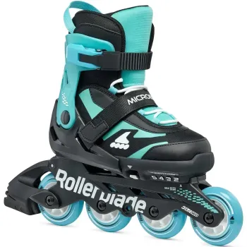 Дитячі ролики Rollerblade Microblade black-light blue розмір 28-32