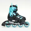 Дитячі ролики Rollerblade Microblade black-light blue розмір 28-32