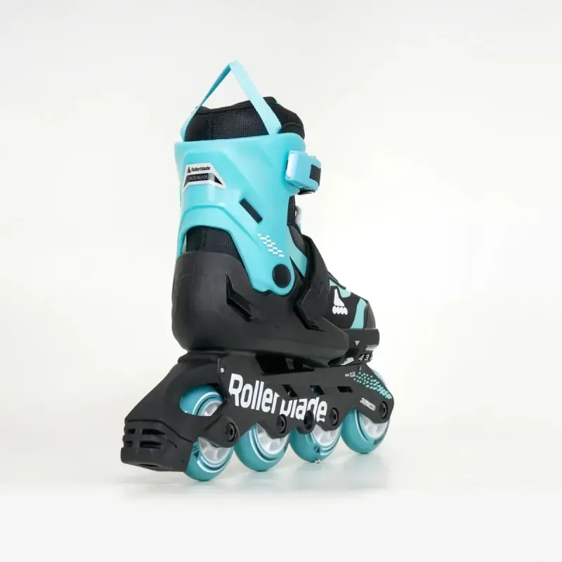 Дитячі ролики Rollerblade Microblade black-light blue розмір 28-32