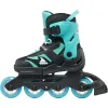 Дитячі ролики Rollerblade Microblade black-light blue розмір 28-32