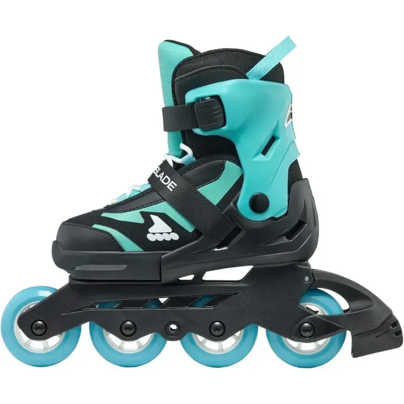 Дитячі ролики Rollerblade Microblade black-light blue розмір 28-32