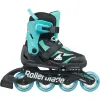 Дитячі ролики Rollerblade Microblade black-light blue розмір 28-32