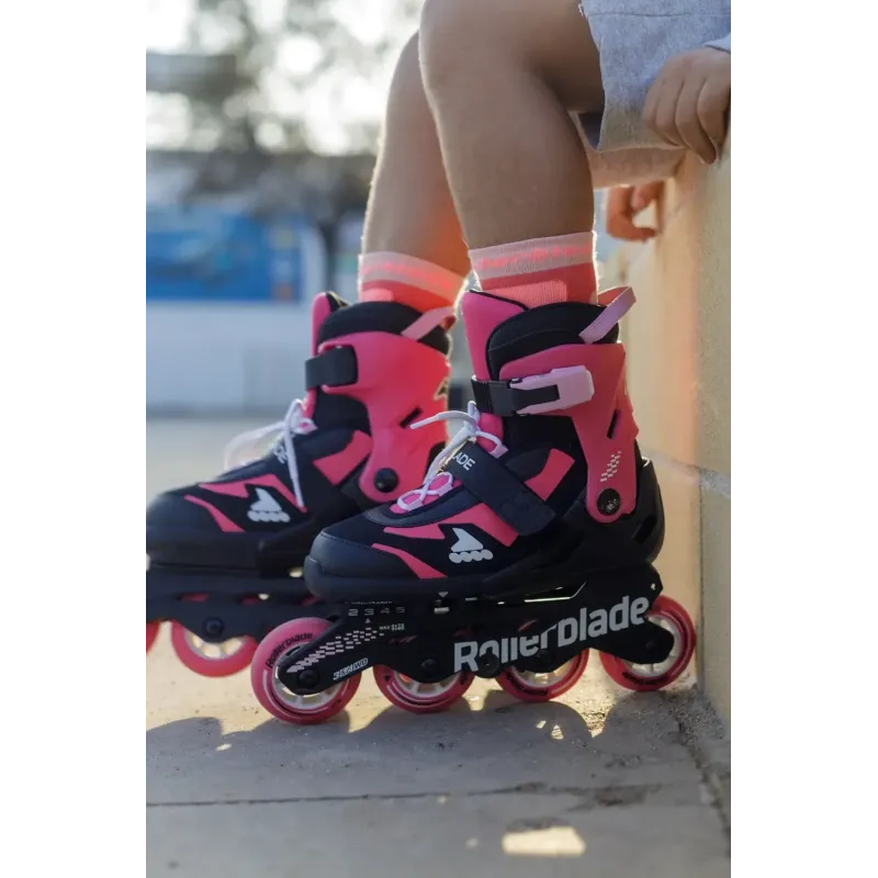 Дитячі ролики Rollerblade Microblade black-pink розмір 28-32