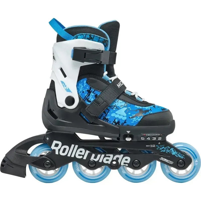Дитячі ролики Rollerblade Microblade SL black-sky blue розмір 28-32