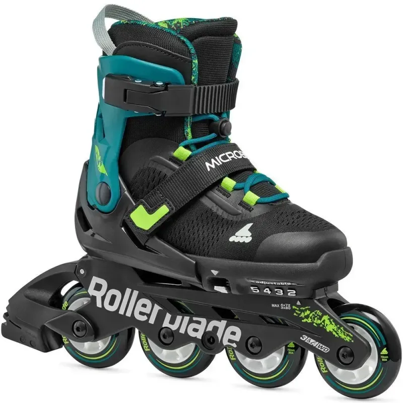 Дитячі ролики Rollerblade Microblade XT black-petrol green розмір 28-32