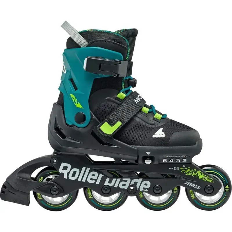 Дитячі ролики Rollerblade Microblade XT black-petrol green розмір 28-32