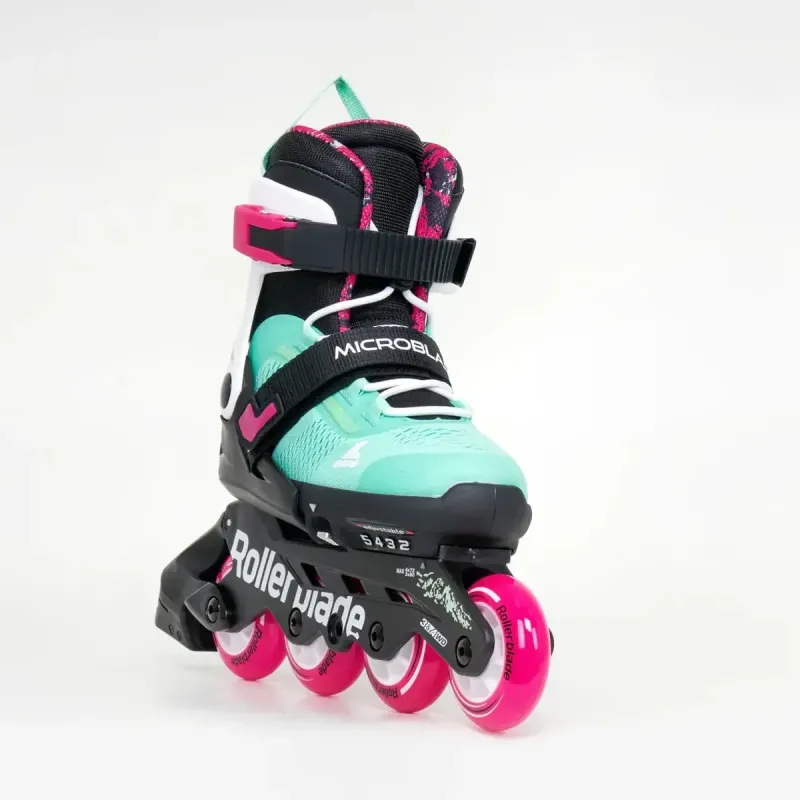 Дитячі ролики Rollerblade Microblade XT black-sea green розмір 28-32