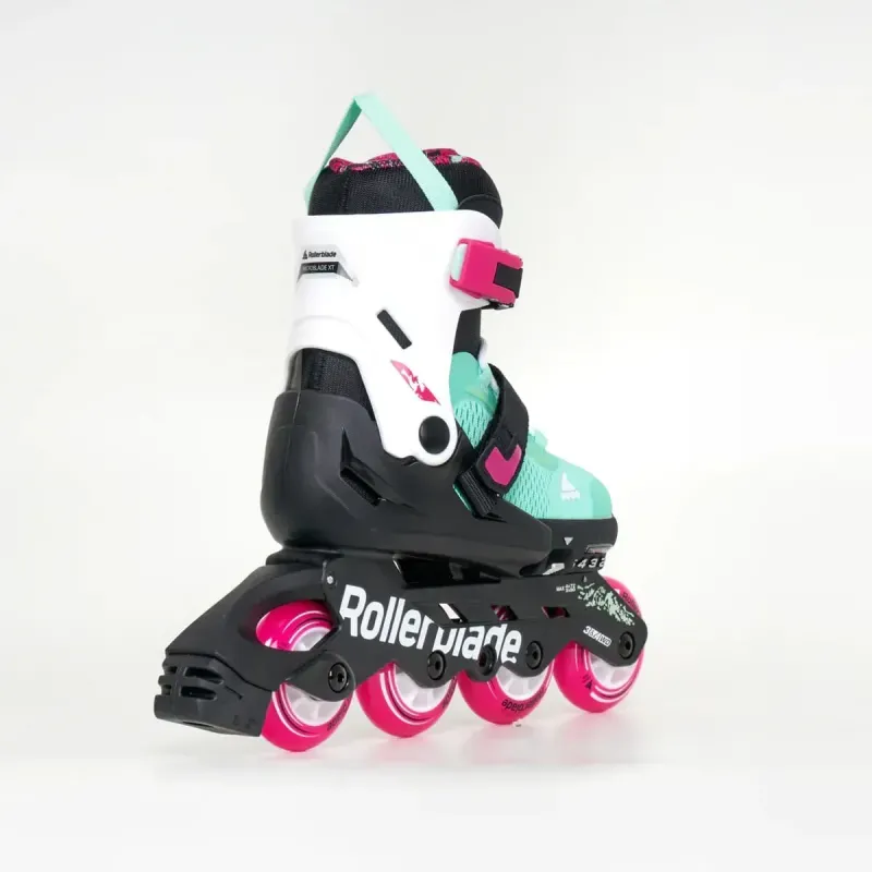 Дитячі ролики Rollerblade Microblade XT black-sea green розмір 28-32