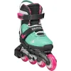Дитячі ролики Rollerblade Microblade XT black-sea green розмір 28-32