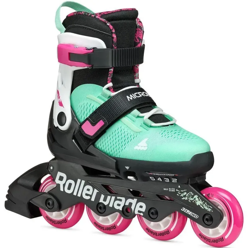 Дитячі ролики Rollerblade Microblade XT black-sea green розмір 28-32