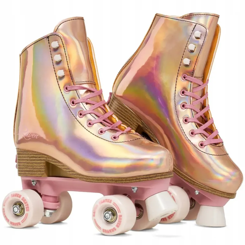 Дитячі ролики квади Raven Holo Coral розмір 31-34