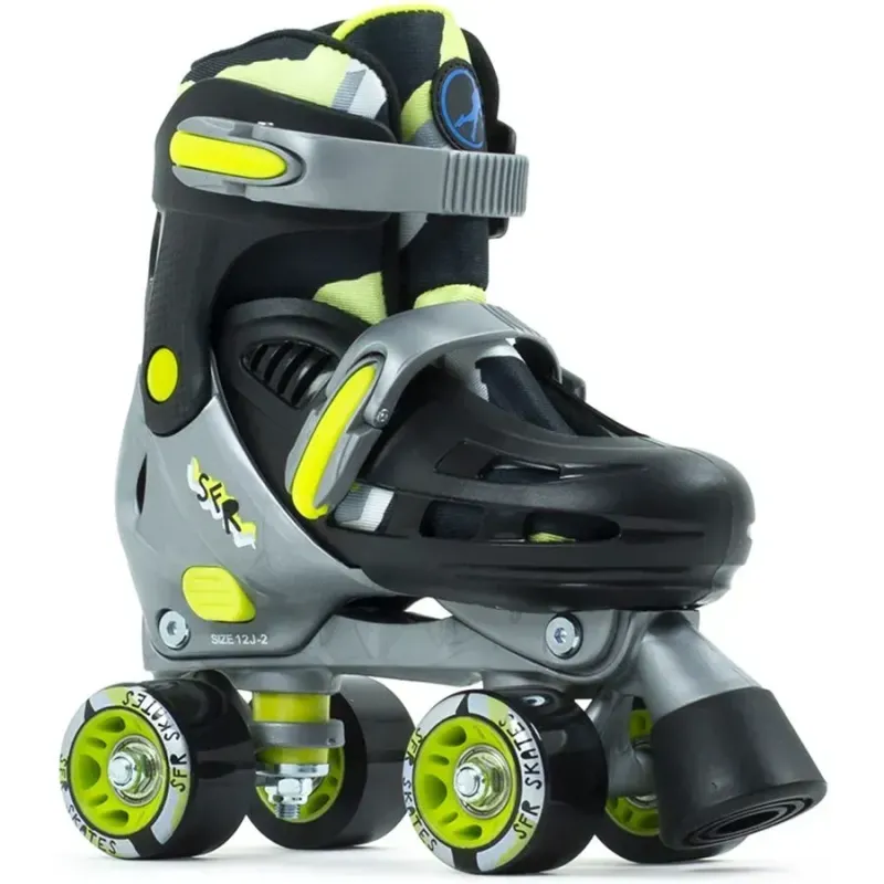 Дитячі ролики квади SFR Hurricane III - Black Yellow р 25.5-29
