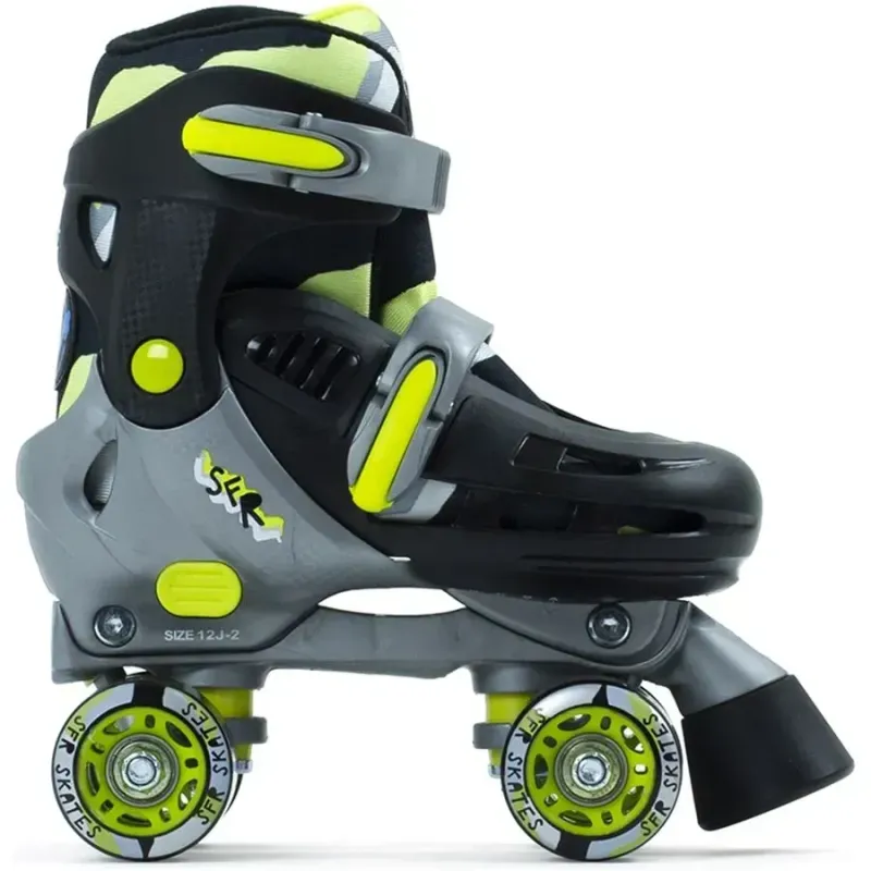 Дитячі ролики квади SFR Hurricane III - Black Yellow р 25.5-29
