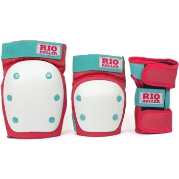 Захист для роликів Rio Roller Triple Pad Set Red-mint р. S
